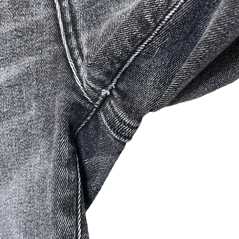 Agolde Sophie High Rise Skinny Distressed Jeans Women's 25 Dark Grey Silence - Picture 8 of 12